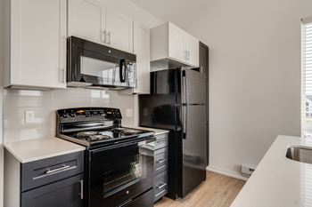 Subway tile backsplash